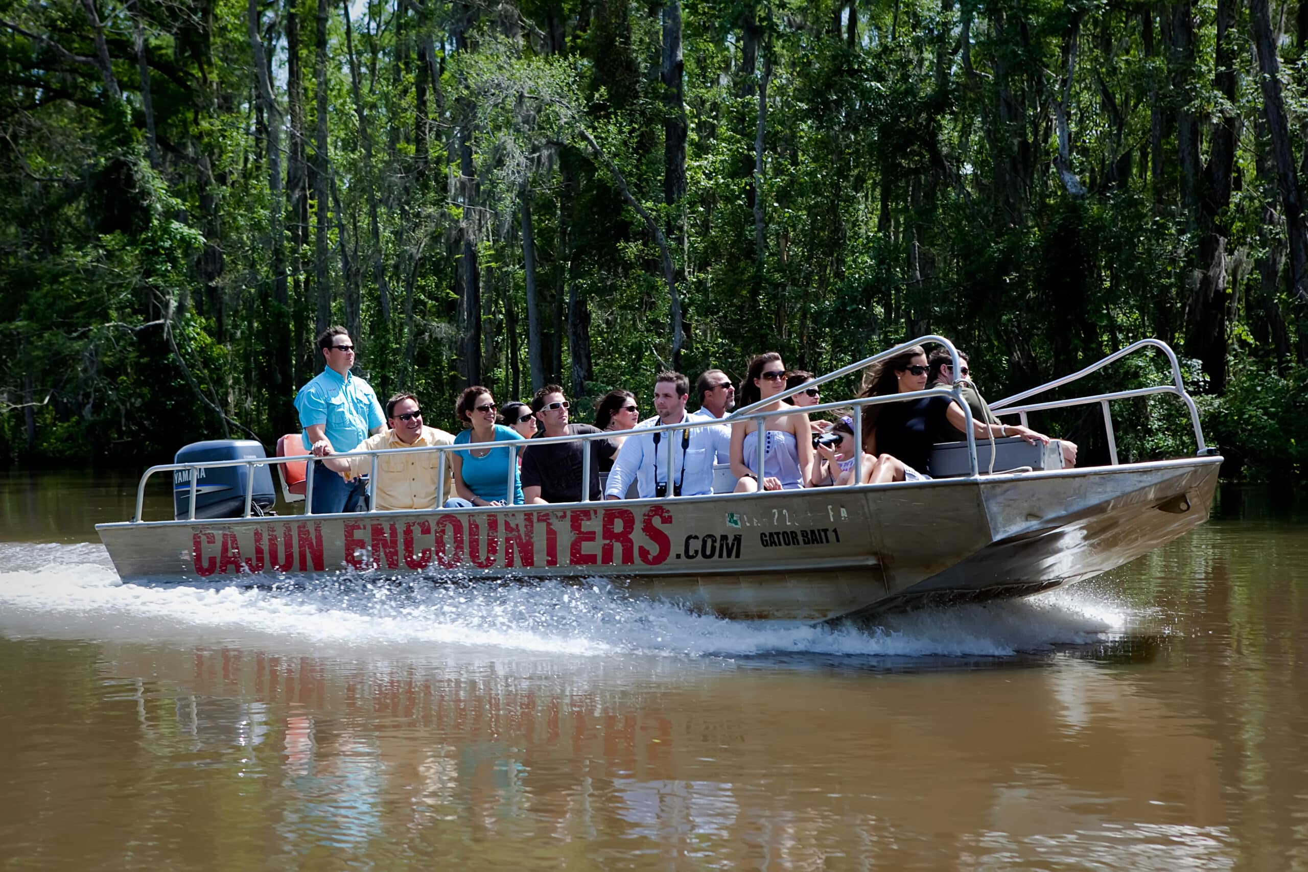 Cajun Encounters boat for eco swamp tours new orleans